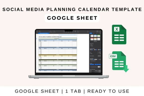 Download Social Media Planning Calendar Template - Premium Bundle