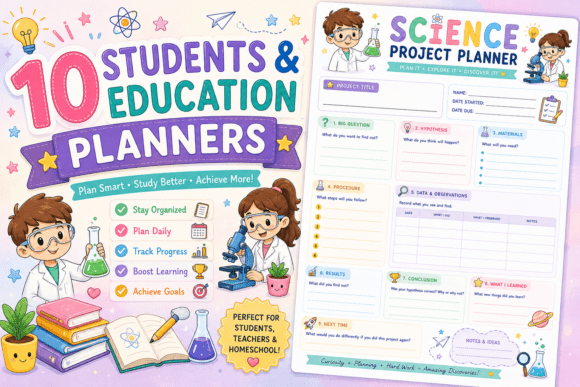 Download 10 Students &amp; Education Planners Bundle - Planners Collection
