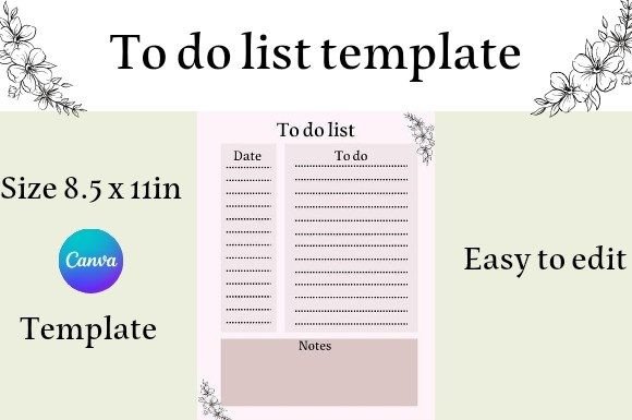 Download To Do List Canva Template - To do list Collection