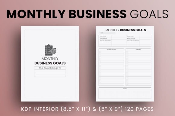 Download Monthly Business Goals - KDP Interior - Premium Resources