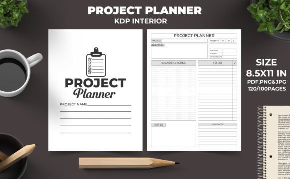Download Simple Project Planners Kdp Interior - Planners Collection